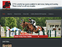 Tablet Screenshot of davidtrompshowstables.com